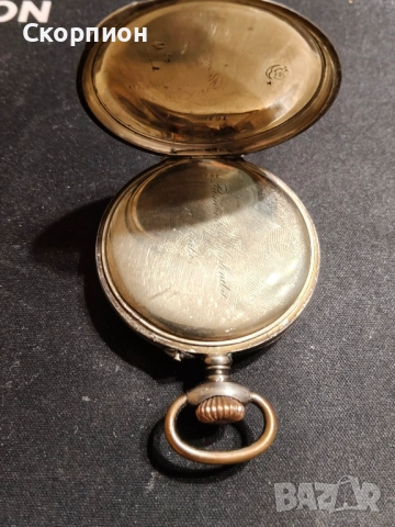 Швейцарски СРЕБЪРЕН джобен часовник - WALDO - 1901г.  - 10 РУБИНА - ПРОМОЦИЯ, снимка 6 - Джобни - 46785195