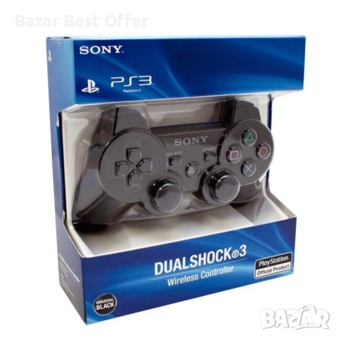 PS3 Dualshock - Безкабелен вибриращ джойстик-контролер Плейстейшън, снимка 8 - PlayStation конзоли - 43242644