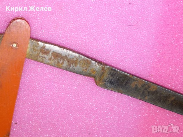 Старинен РЯДЪК с ЩЕМПЕЛ на ОСТРИЕТО - ERN 1166 - КОЛЕКЦИОНЕРСКИ БРЪСНАЧ 43171, снимка 10 - Антикварни и старинни предмети - 44010373
