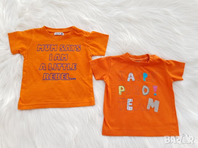 Тениски  6-9 месеца, снимка 5 - Бебешки блузки - 28993021