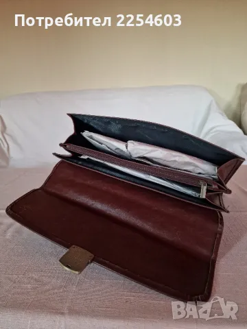 Луксозна кожена чанта за документи, снимка 5 - Чанти - 48006550