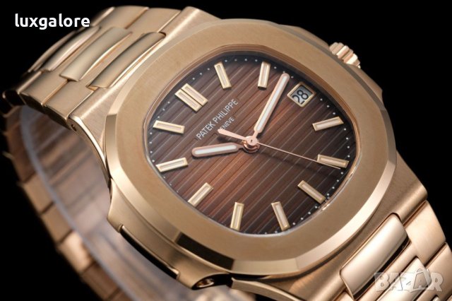 Мъжки часовник Patek Philippe Nautilus 5711 Brown с автоматичен швейцарски механизъм, снимка 4 - Луксозни - 43515815