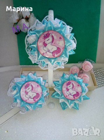 Красив аксесоар за коса с Еднорог! Модел 2, снимка 8 - Шноли, диадеми, ленти - 28631981