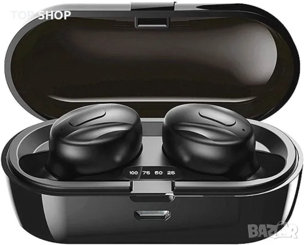 Слушалки Xawy, 5.0 безжични слушалки в ухото, стерео звук, микрофон, за iOS, Android