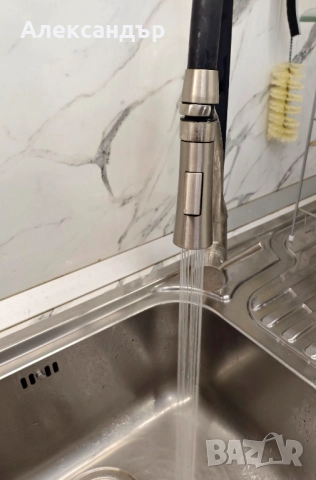 Смесител за кухня с чучур и 2 вида пръскане, снимка 4 - Смесители - 52030397