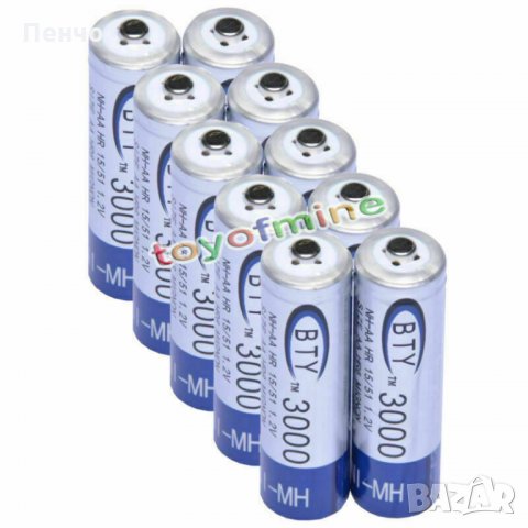 4 бр x AA 3000 mAh 1.2V Ni-MH акумулаторни батерии акумулаторна батерия презареждащи за MP3 фотоапар, снимка 4 - Други стоки за дома - 26444293
