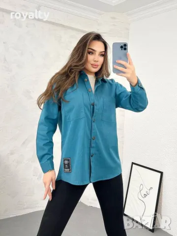 Бяла дънкова риза с джоб Различни цветове , снимка 5 - Ризи - 50266982