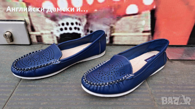 Английски дамски мокасини , снимка 4 - Дамски ежедневни обувки - 44845701