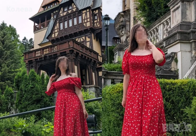 Лятна червена рокля