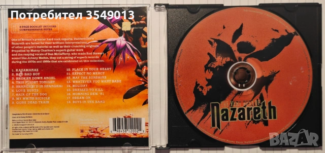 Неофициални cd / цд дискове - нови - NAZARETH [BEST OF/GR. HITS], снимка 13 - CD дискове - 53307933