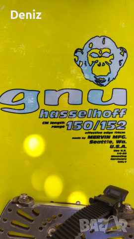 Сноуборд Gnu Hasselhoff 150/152; effective edge: 114 cm., снимка 12 - Зимни спортове - 53592153