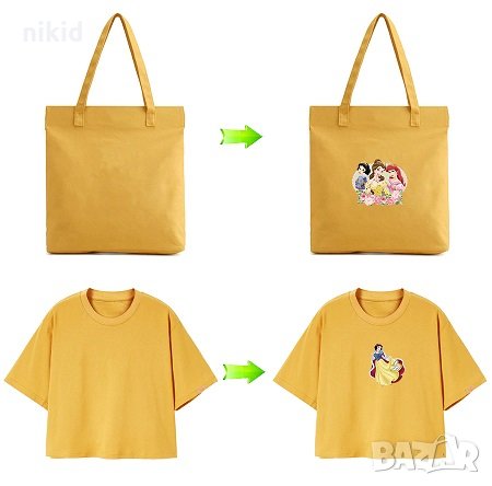 Много принцеси лист термо щампа апликация картинка за дреха блуза чанта, снимка 2 - Други - 26354960