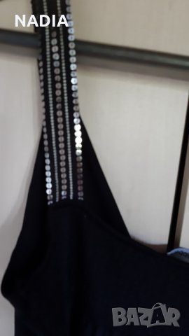 Черна дълга рокля*, снимка 5 - Рокли - 33414517