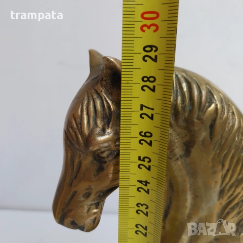 ТОП ОФЕРТА   Стара немска Месингова фигура на КОН , снимка 7 - Антикварни и старинни предмети - 52298781