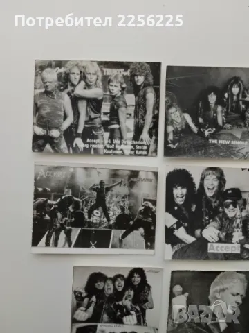 ЛОТ стари картички на метъл групи (лот 13), снимка 5 - Колекции - 49880075