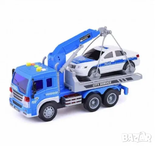 Детски камион с кран и пътна помощ