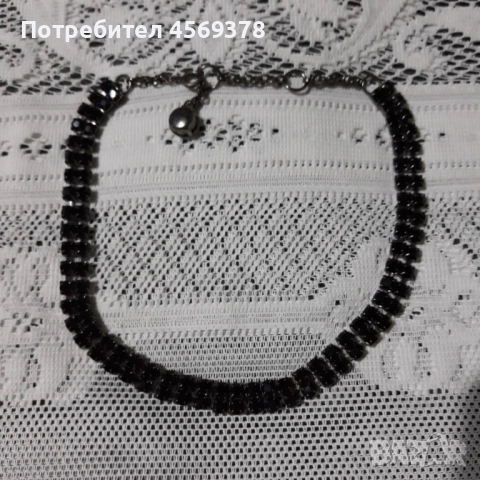 Колие /Черно камъни, снимка 2 - Колиета, медальони, синджири - 52290241