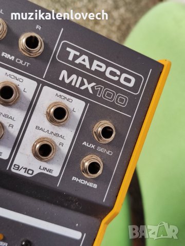 Tapco Mix100 Analogue Audio Mixer - аналогов мини миксер смесител - отличен, снимка 8 - Ресийвъри, усилватели, смесителни пултове - 38515326