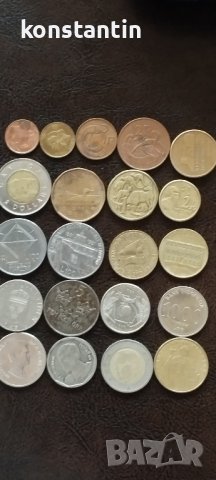 ЛОТ 21 МОНЕТИ ЦЯЛ СВЯТ, снимка 1
