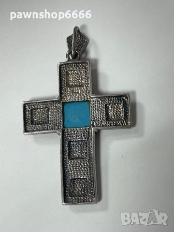 Сребърен кръст 925, снимка 4 - Колиета, медальони, синджири - 43653423