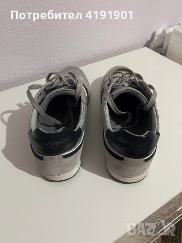 Обувки BOSS, 43 Номер, Сиви и Черни, снимка 4 - Ежедневни обувки - 52711953