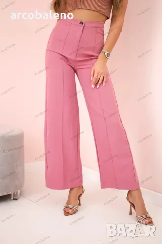 Дамски панталон с широки крачоли, 3цвята , снимка 7 - Панталони - 49832062