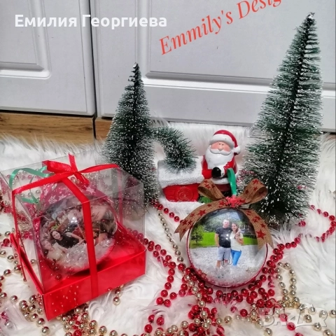 Коледни топки със снимки на най- ниска цена 