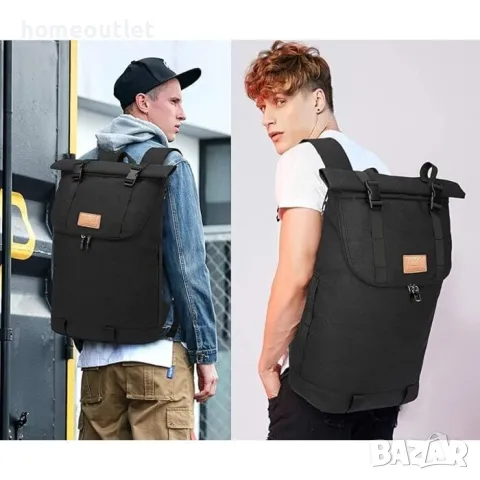 ПРОМОЦИЯ Унисекс раница с регулируем размер в черно MY HOZEE, снимка 4 - Раници - 49302410