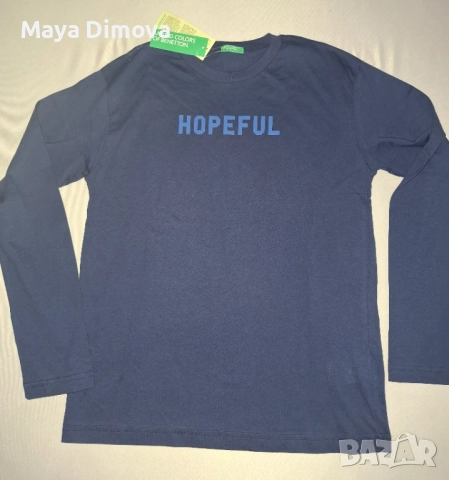 Benetton блузи 100% памук 168см., снимка 2 - Детски Блузи и туники - 52775459
