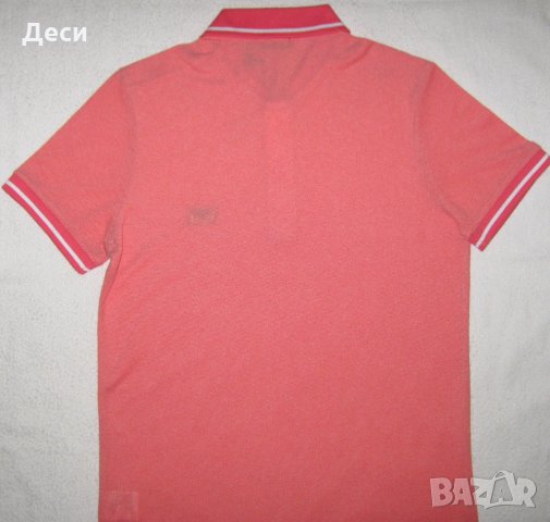 Мъжка тениска Fendi с яка цвят корал, снимка 7 - Тениски - 32396570