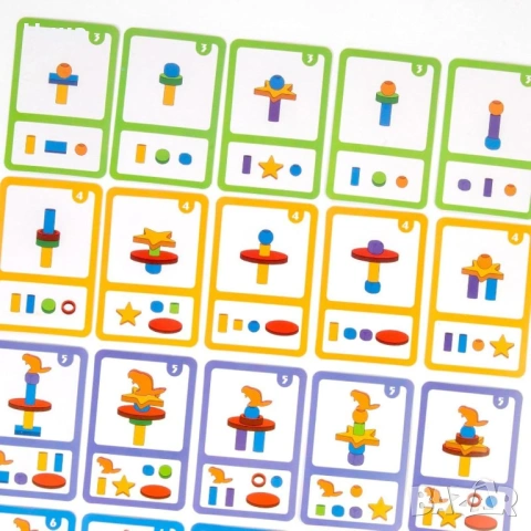 Дървена образователна игра за когнитивни умения и наблюдателност Clip Clip Happy, снимка 2 - Образователни игри - 53609015