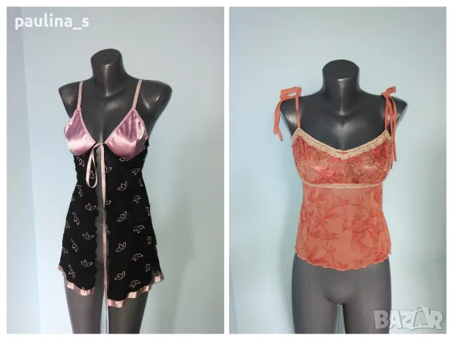 Два броя бродирани / Луксозно неглиже / нощница "Cottelli" и "Miriale lingerie" / унисайз 