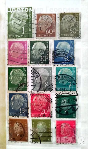 Малък класьор с марки /Германия/.  К.1, снимка 6 - Филателия - 48268546