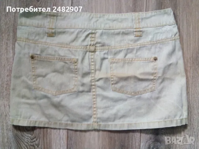 Дамска дънкова пола, снимка 4 - Поли - 48639590