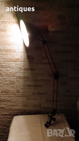Работна настолна лампа с подвижни рамена -  №1  - индустриална - Антика, снимка 8 - Антикварни и старинни предмети - 43213427