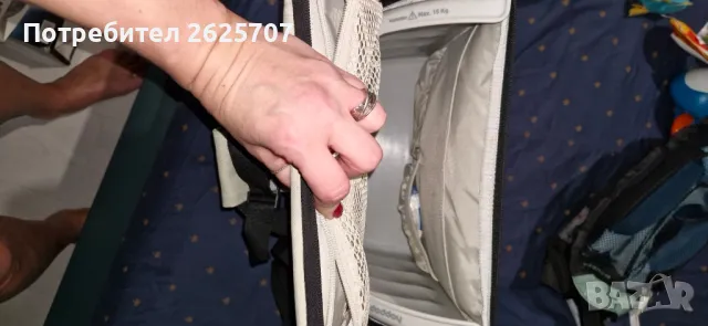 Бебешко столче и чанта за мама 2 в 1, снимка 2 - За бебешки колички - 48438953