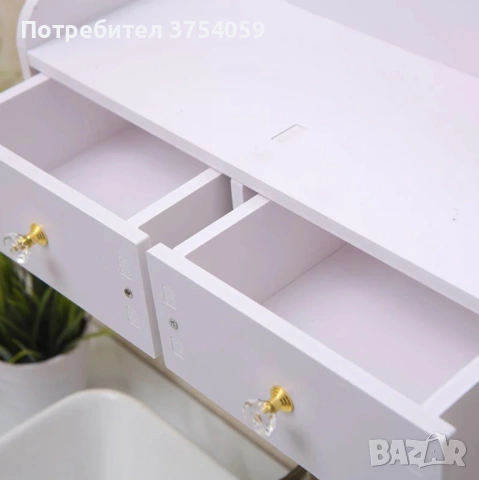 Огледало за грим с място за съхранение – елегантно и спестяващо място решение за баня и спалня, снимка 3 - Други стоки за дома - 53084437