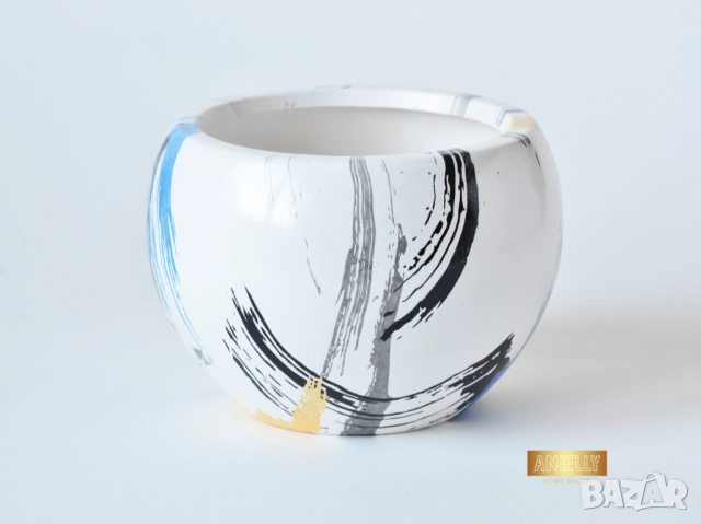  Кашпи за Сукуленти и Цветя /Саксии Изработени от Смола / Подарък за Нов Дом / Цветни Кашпи за Цветя, снимка 6 - Саксии и кашпи - 52412554