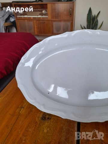 Стара порцеланова чиния,плато #7, снимка 3 - Антикварни и старинни предмети - 33096683