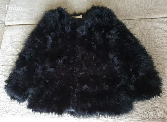 палтенце от марабу щраус Pello Bello L M налично, снимка 6 - Палта, манта - 47582801