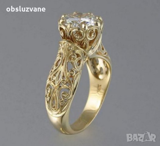 Луксозен пръстен с диамант 💥, снимка 2 - Пръстени - 32761402