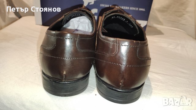 Страхотни ръчно изработени швейцарски обувки Fretz Man №44, снимка 7 - Официални обувки - 43182702