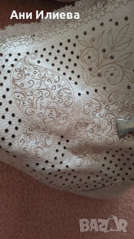 Летни ботуши естествена кожа цвят розова пудра с ефект сатен, снимка 3 - Дамски ботуши - 43106689