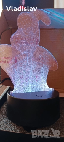 3D LED лампа Spider-Man , снимка 5 - Лед осветление - 52234899