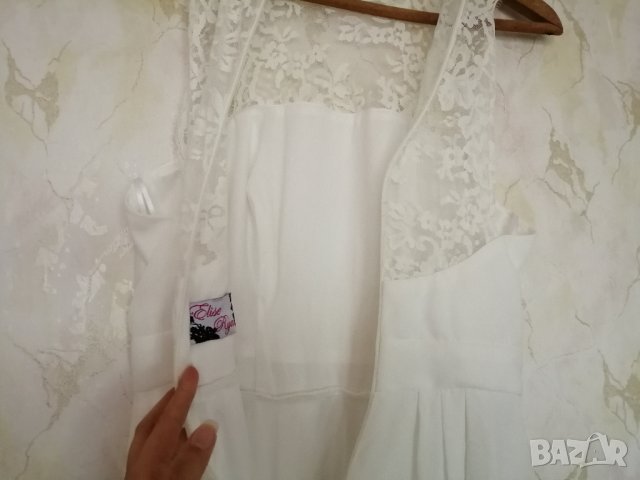 Елегантна дамска рокля с дантела в бял цвят р-р S/M - марка Elise Ryan, снимка 13 - Рокли - 43324748