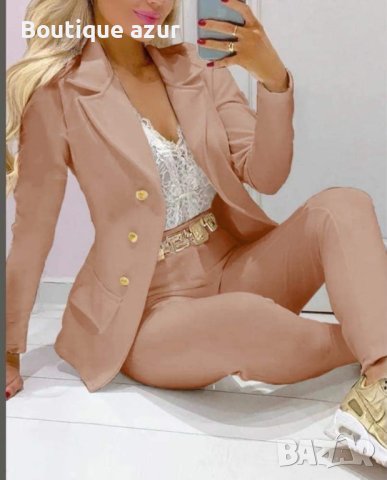 дамско елегантно сако и панталон в 4 цвята , снимка 6 - Комплекти - 44044932