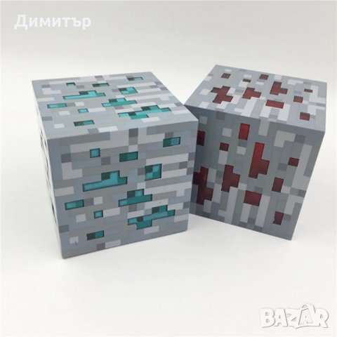 Майнкрафт лампа Minecraft играчка Маинкрафт игра нощна лампа тъч, снимка 1