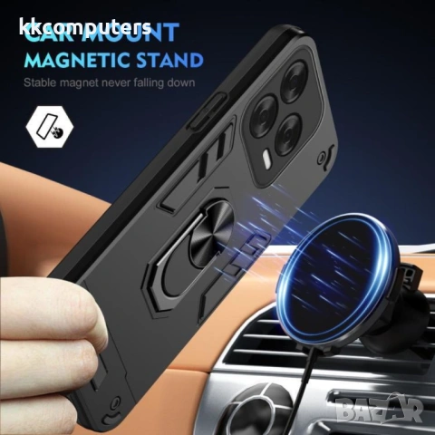 ZTE Blade V70 Vita / V70 Design Удароустойчив Ring Holder Калъф и Протектор, снимка 4 - Калъфи, кейсове - 53043411