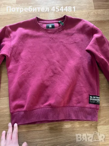G Star RAW pink womens fleece оригинална дамска блуза с дълъг ръкав, снимка 1