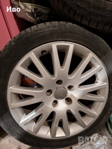 17-ки джанти с гуми за audi 5-броя, снимка 4 - Гуми и джанти - 51025719